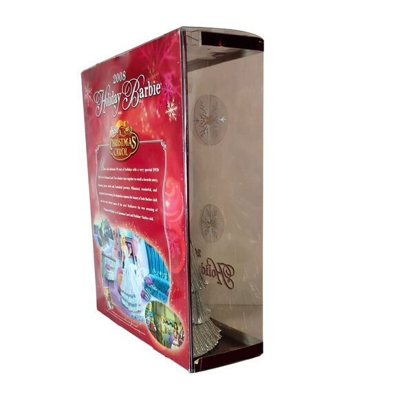 Holiday Barbie Collector Doll 20th Anniversary Snowflake Silver Gown 2008 - Picture 5 of 7